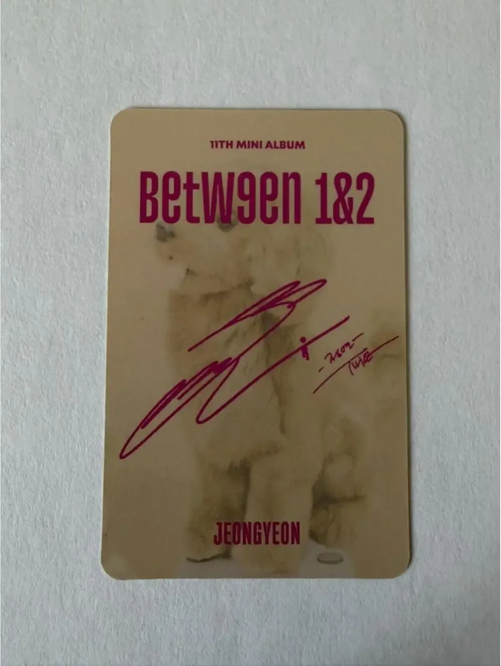 Twice Jeongyeon BETWEEN 1&2 Album Photocard